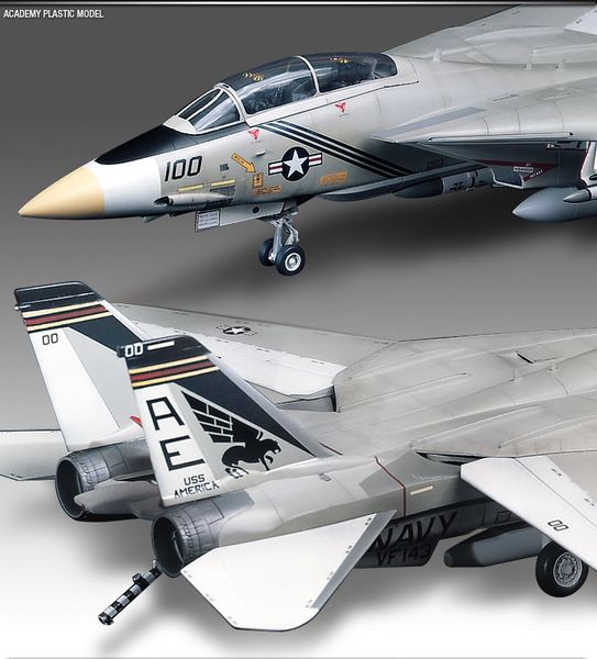Сборная модель 1:48 истребителя F-14A AC12253 фото