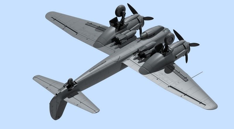 Збірна модель 1:48 бомбардувальника Ju 88A-4 ICM48237 фото