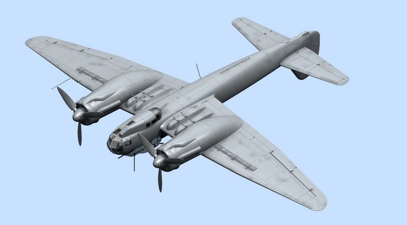 Збірна модель 1:48 бомбардувальника Ju 88A-4 ICM48237 фото