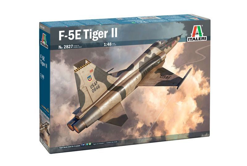 Збірна модель літака F-5E Tiger II 1/48, Italeri 2827, гелікоптери та вертольоти ITL2827 фото