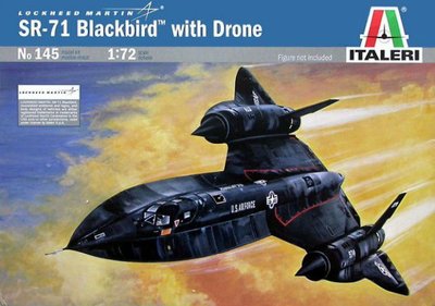 Збірна модель 1:72 літака-розвідника SR-71 Blackbird ITL0145 фото