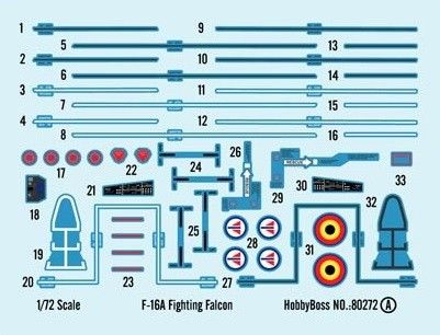 F-16A 'Fighting Falcon' - 1:72 HB80272 фото