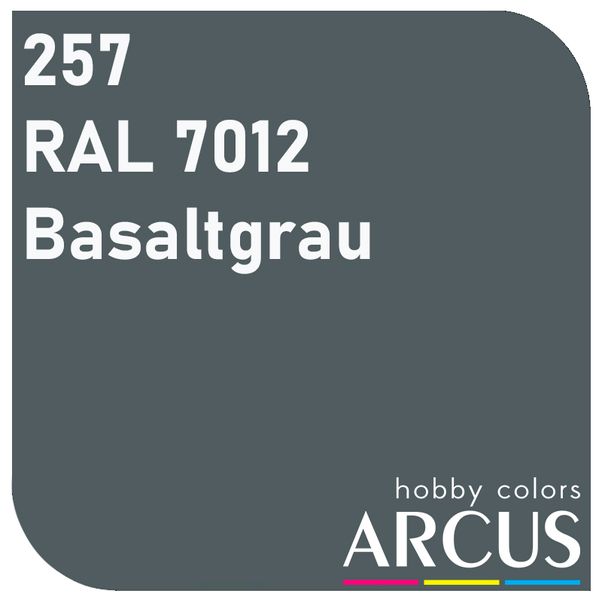 E257 Алкидная эмаль RAL 7012 Basaltgrau ARC-E257 фото