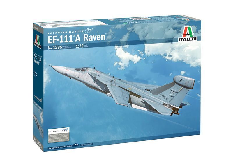 Збірна модель літака EF-111A Raven 1/72, Italeri 1235, гелікоптери та вертольоти ITL1235 фото