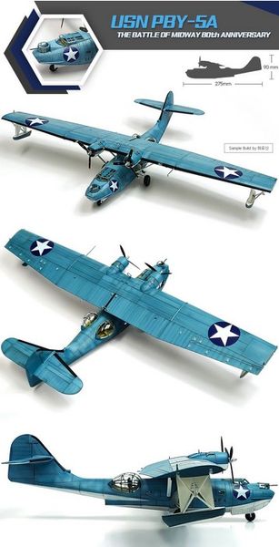 Сборная модель 1:72 самолета PBY-5A AC12573 фото