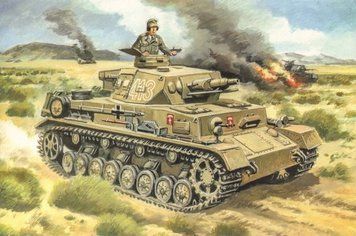 Збірна модель 1:72 танка Pz.Kpfw.IV Ausf. F1 Unimodels, танки і САУ UM544 фото