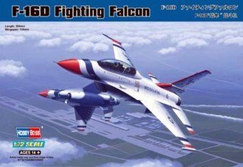 Збірна модель Hobby Boss f-16D 'Fighting Falcon' - 1:72 масштабна з пластику, гелікоптери та вертольоти HB80275 фото