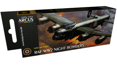 3001 Набор красок 'RAF WW2 Night Bombers' ARC-SET03001 фото