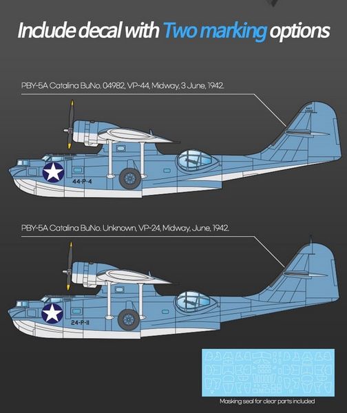 Сборная модель 1:72 самолета PBY-5A AC12573 фото