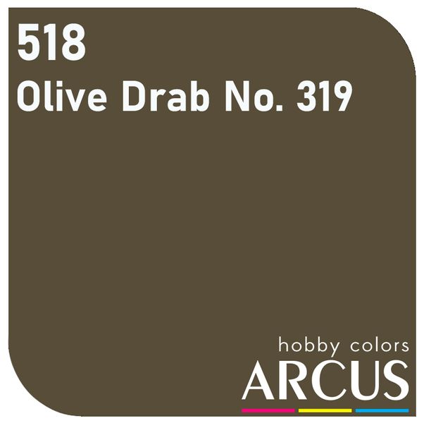 E518 Алкидная эмаль Olive Drab 319 ARC-E518 фото