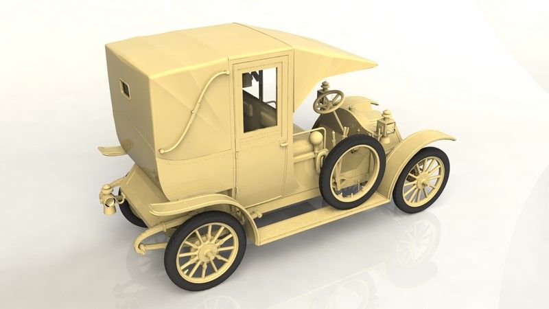 Збірна масштабна модель 1:24 автомобіля Паризьке таксі Type AG 1910 ICM24030 фото