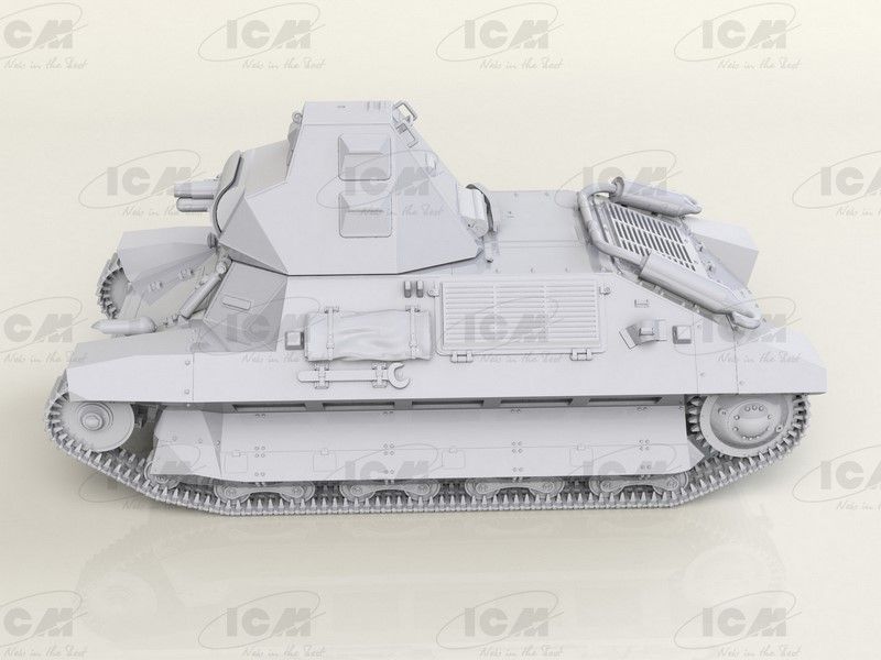 Сборная модель 1:35 танка FCM 36 с экипажем ICM35338 фото