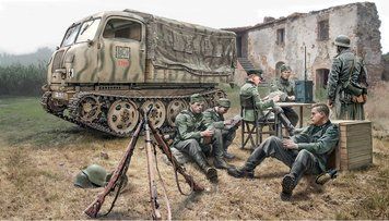 Збірна модель автомобіля Steyr RSO/01 з солдатами 1/35, Italeri 6549, військові автомобілі ITL6549 фото