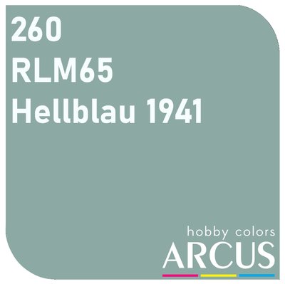 E260 Алкидная эмаль RLM 65 Hellblau ARC-E260 фото