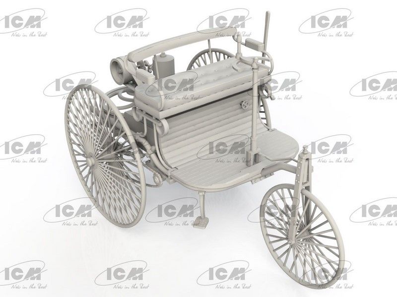 Сборная масштабная модель 1:24 автомобиля Benz Patent-Motorwagen 1886 ICM24042 фото
